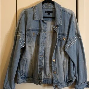 Pearled Jean Jacket